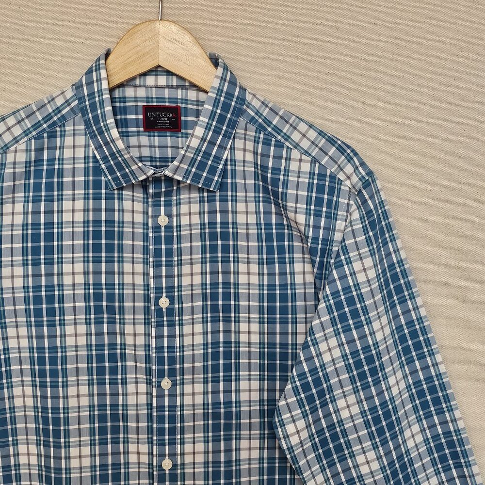 UNTUCKit Wrinkle Free Button Down L